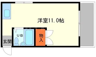 ハイツ上新第3西淡路【3階】の間取り