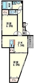 KTIレジデンス天六【101号室】の間取り