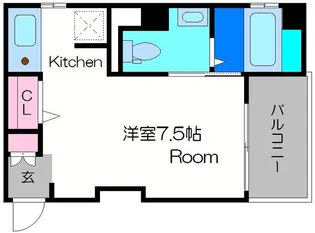 K's-place【203号室】の間取り