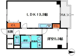 サンシティ【4階】の間取り