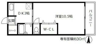山﨑マンション長柄西【2階】の間取り