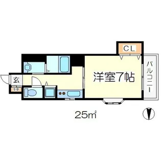 クイーンズコート【3階】の間取り