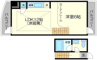ベルニーニ南森町【4階】の間取り
