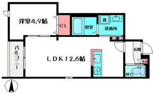 メゾンコイト【4階】の間取り