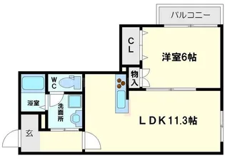 ブランレグルス【302号室】の間取り