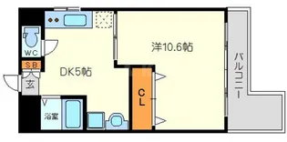 大拓ハイツ6【3階】の間取り