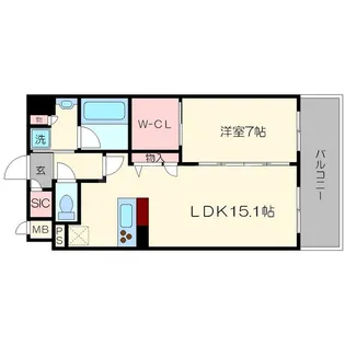 クレスティークAYA【11階】の間取り