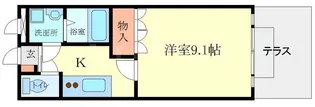 大阪府茨木市彩都あさぎ5丁目【アパート】の間取り