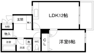 アクシス北大阪【5階】の間取り