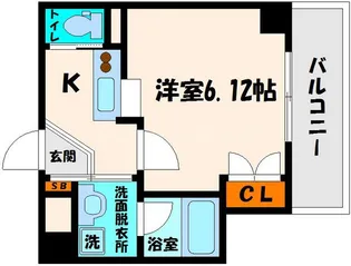 グランドヴィラ都島【2階】の間取り