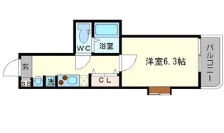 CASAMT東三国【5階】の間取り
