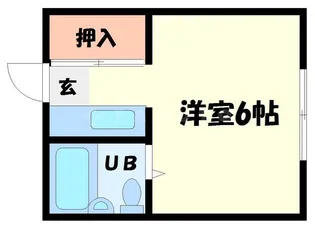 大虹荘【1階】の間取り