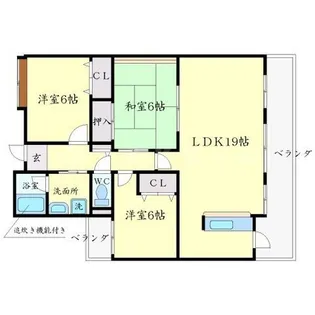 カプリコーナス【2階】の間取り