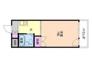 コーポ丸松【405号室】の間取り