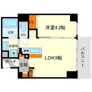 イーストコア新大阪【7階】の間取り