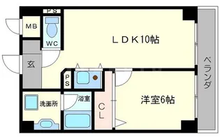 レバンガ天神橋AP【5階】の間取り