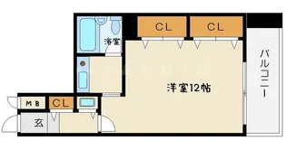 プレステージ天満【6階】の間取り