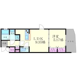 メゾン・ルミエール【1階】の間取り