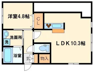 サニーメゾン【1階】の間取り