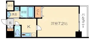 S-FORT新大阪East【0303号室】の間取り