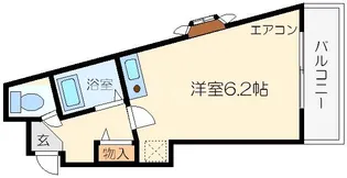 フレア新大阪【205号室】の間取り