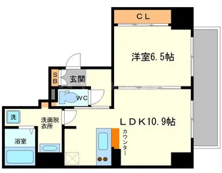 インザグレイス東三国【8階】の間取り