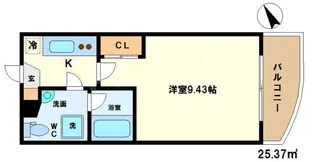 SERENiTE天六西【3階】の間取り