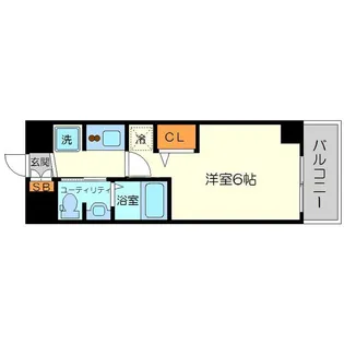 エステムコート新大阪XIリンクス【9階】の間取り