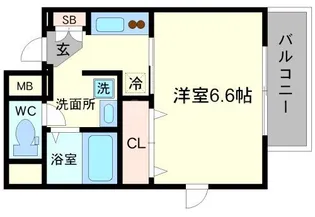 プレミアムステージ新大阪駅前【2階】の間取り