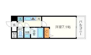 セゾンコート新大阪【5階】の間取り
