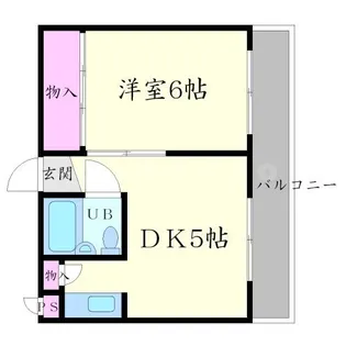 フレール千里【4階】の間取り