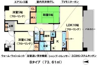 Minoo Hills【3階】の間取り