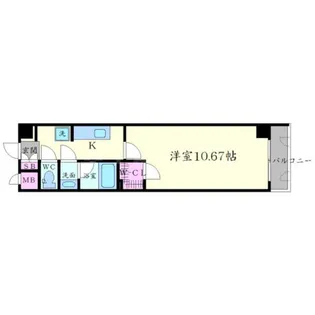 アーバンヴュー横山【3階】の間取り