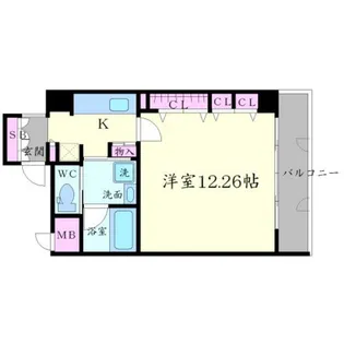 アーバンヴュー横山【8階】の間取り