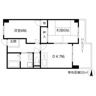 メゾンエルミタージュ【4階】の間取り