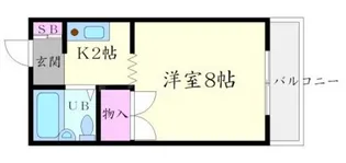 シャルムハイツ小野原【2階】の間取り