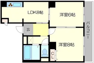 JMRレジデンス新大阪【3階】の間取り