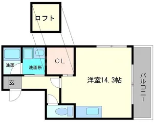 Casa de viola(カーサデヴィオラ)【1階】の間取り