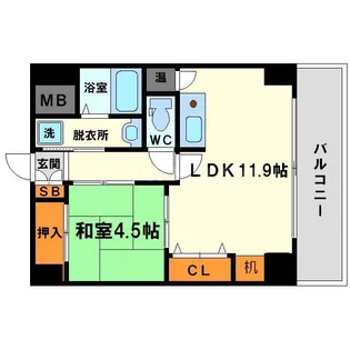 サムティ新大阪WEST【1003号室】の間取り