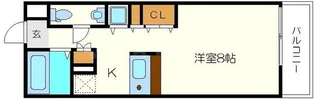 エスリード御堂筋梅田【8階】の間取り