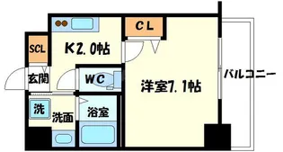 プレアデス千里山田【3階】の間取り