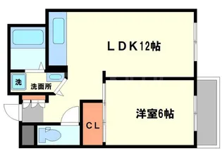 JMRレジデンス新大阪【2階】の間取り