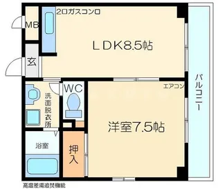 レクシア新大阪【3階】の間取り