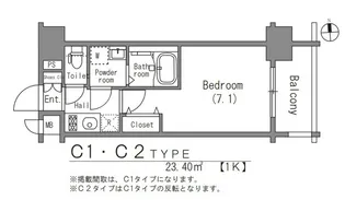 アドバンス大阪城グロリア【6階】の間取り
