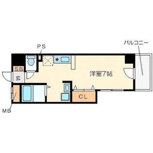 レジェンドール堺筋本町【10階】の間取り