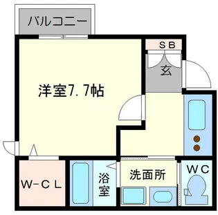 ティースリーモジュカ【2階】の間取り