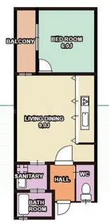 片山プラザ【1階】の間取り