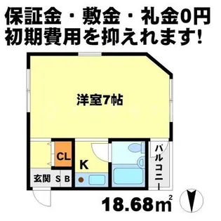 ハイツ・オーワイ【2階】の間取り