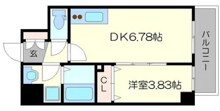ドゥエリング上新庄【2階】の間取り