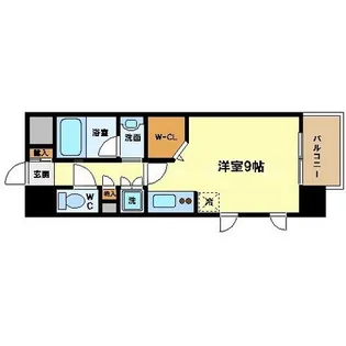 レジデンス本町靭公園(旧:レジディア靭公園)【0207号室】の間取り